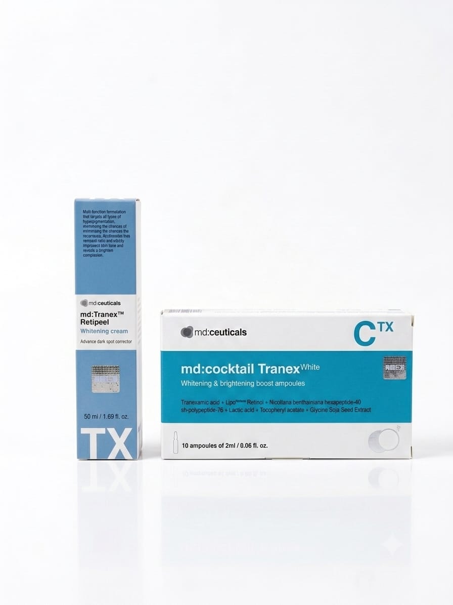 [優惠組合] md:ceuticals 截黑祛斑美白面霜・截黑祛斑美白原液