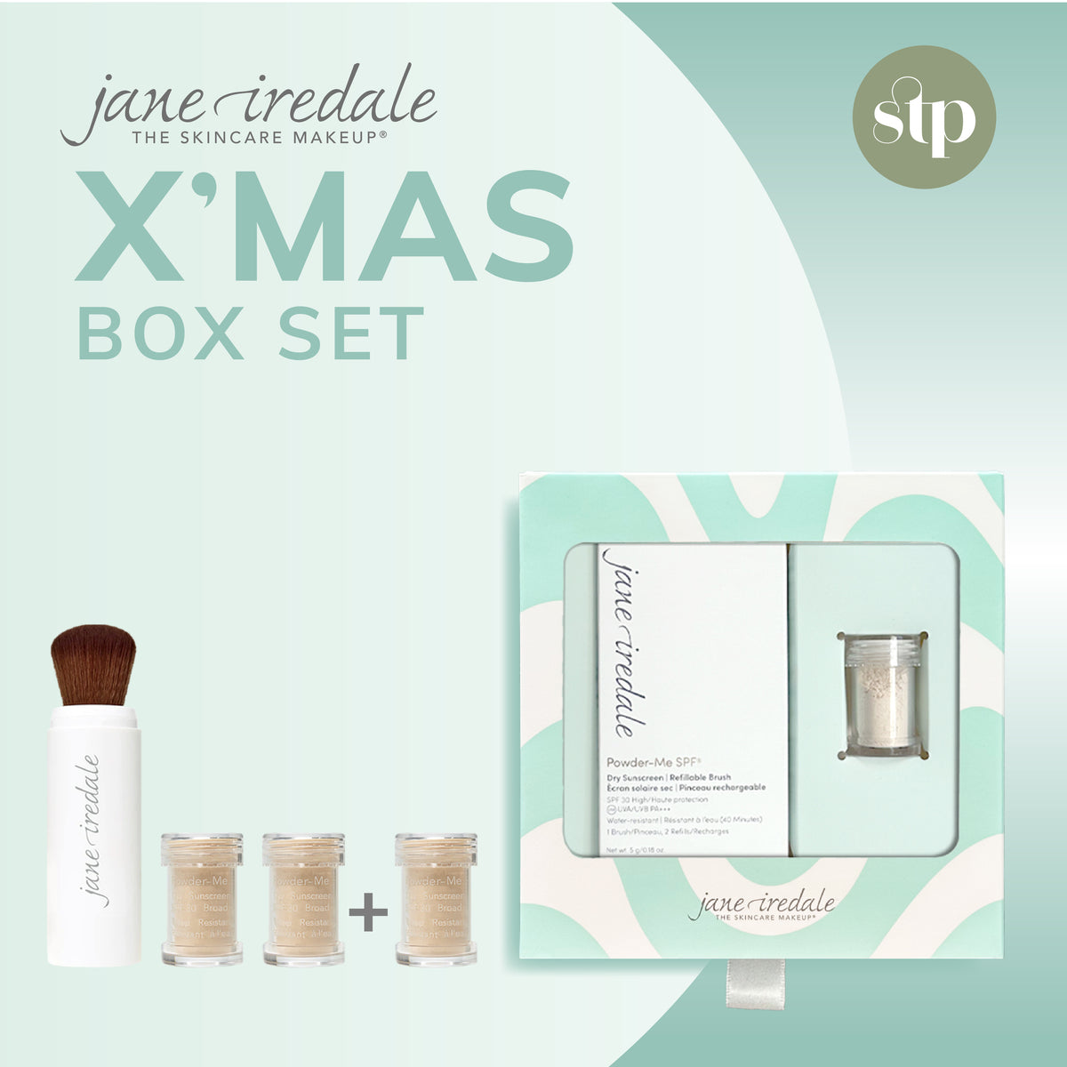 【聖誕限定】Jane Iredale Powder Me SPF30 防曬粉掃增量禮盒