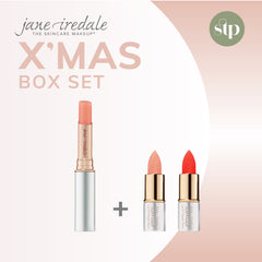 【聖誕限定】Jane Iredale 玫瑰變幻唇膏 Forever Kiss 禮盒套裝