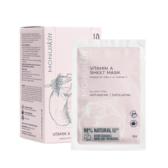 Monuskin 維他命A抗皺純素面膜 Vitamin A Sheet Mask