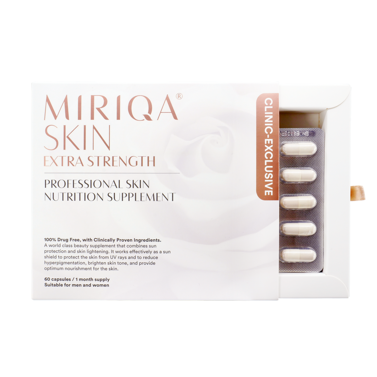 MIRIQA® SKIN 濾光亮白丸 SKIN EXTRA STRENGTH PROFESSIONAL SKIN NUTRITION SUPPLEMENT